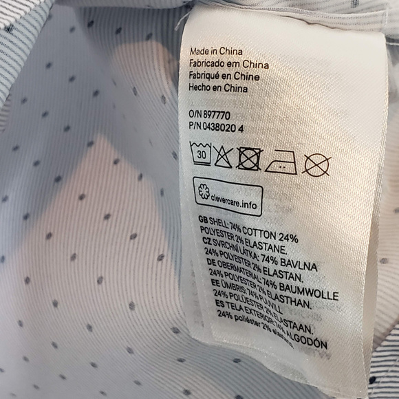 H&M western style blue and white polka dot top - Picture 4 of 4